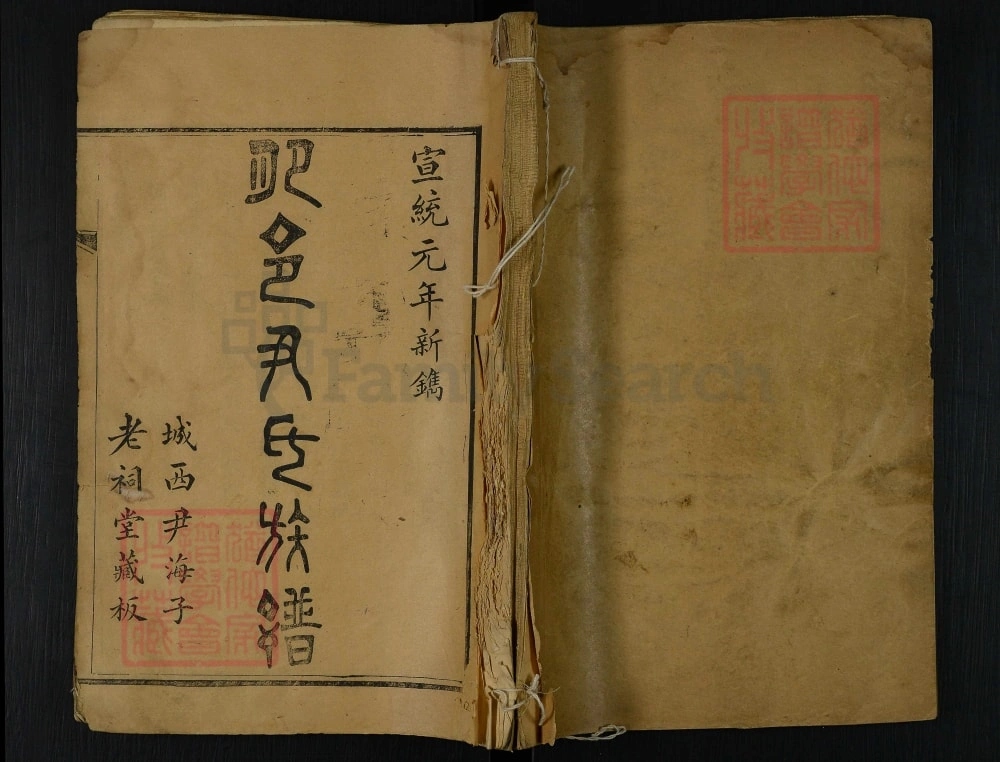 图片[1]-山东肥城肥邑尹氏族谱电子版PDF下载-中华家谱网