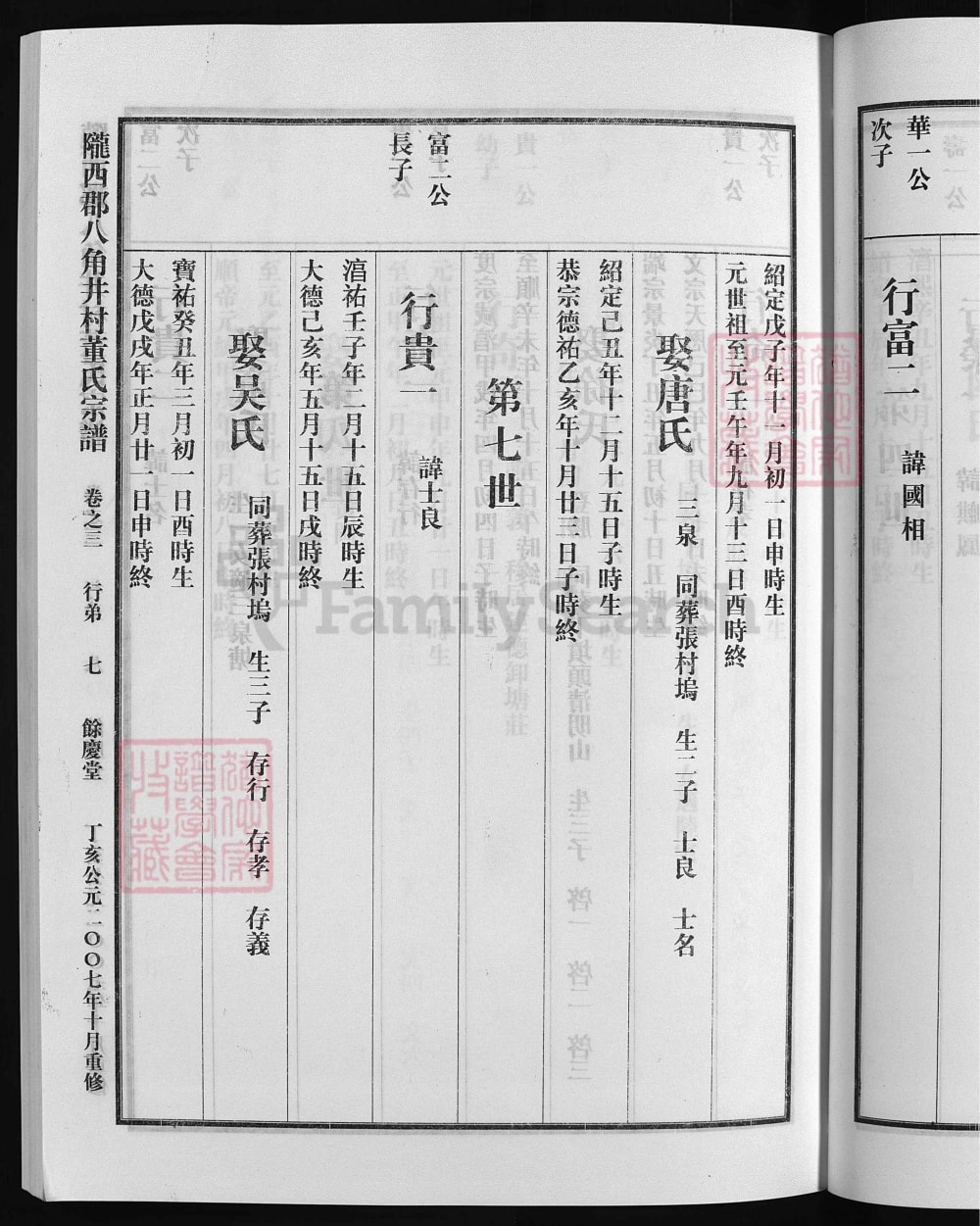 图片[8]-浙江兰溪陇西郡八角井村董氏宗谱电子版PDF下载-中华家谱网