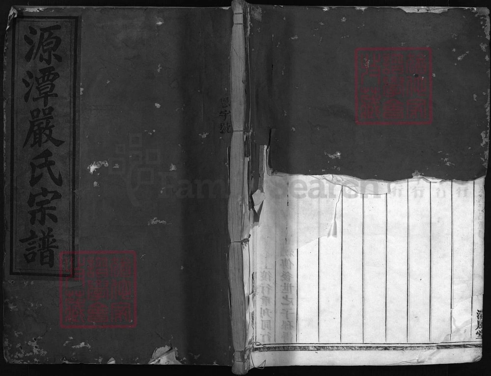 图片[1]-浙江兰溪源潭严氏宗谱（清风堂）电子版PDF下载-中华家谱网