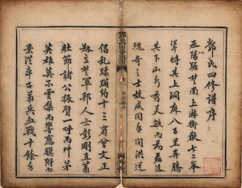 图片[3]-湖南衡阳邓氏四修族谱（两秀堂）电子版PDF下载-中华家谱网