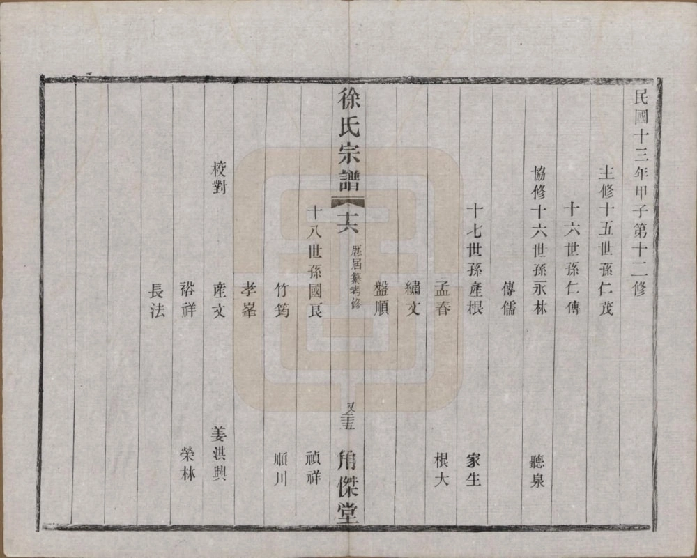 图片[3]-江苏常州武进区谭庄徐氏宗谱（角杰堂）电子版PDF下载-中华家谱网