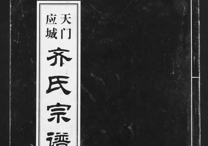 湖北应城天门应城齐氏宗谱电子版PDF下载-中华家谱网
