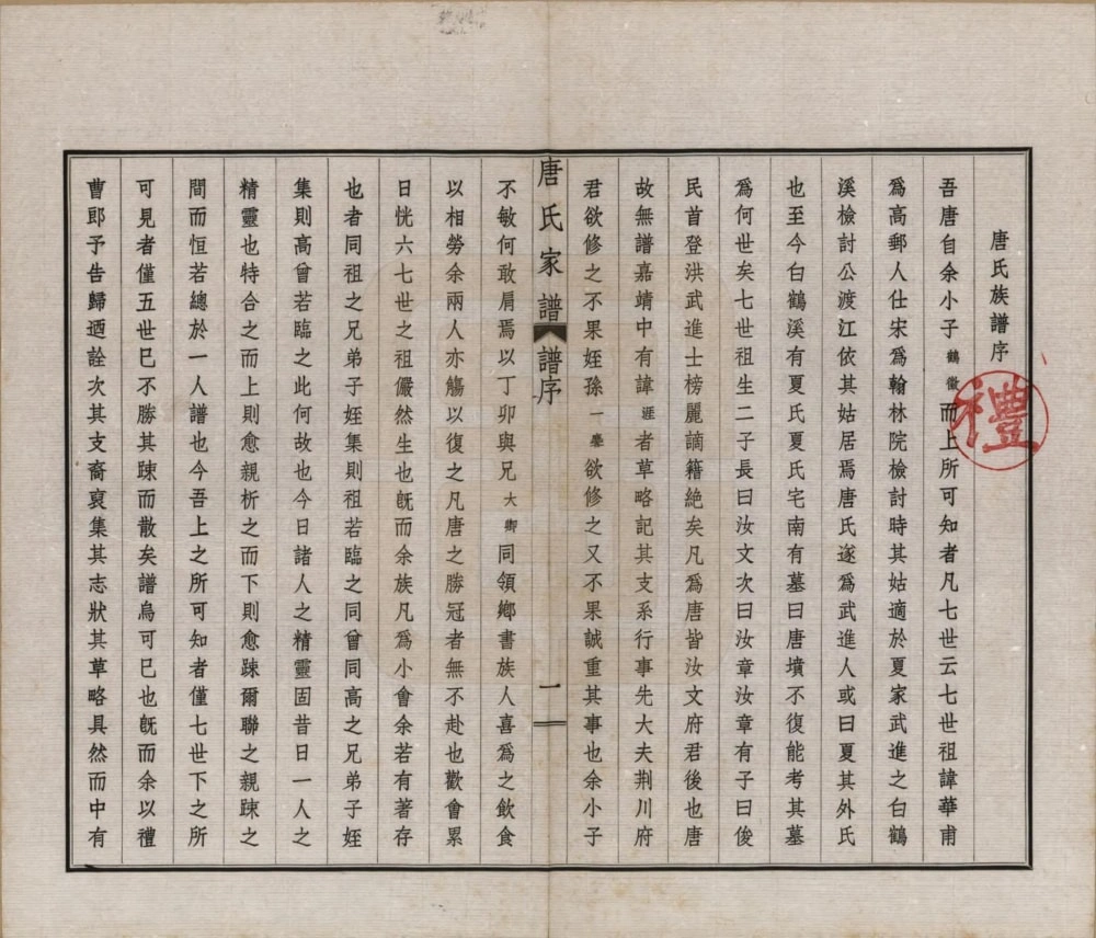 图片[2]-江苏常州毘陵唐氏家谱电子版PDF下载-中华家谱网