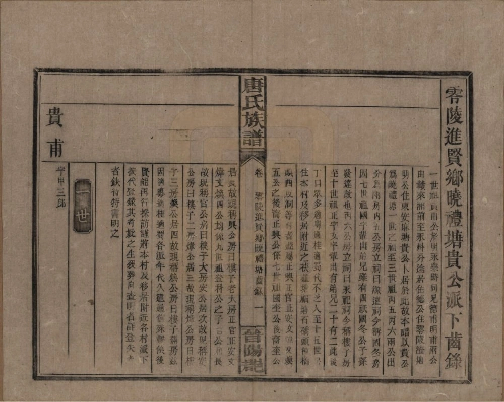 图片[4]-湖南永州零陵唐氏族谱电子版PDF下载-中华家谱网