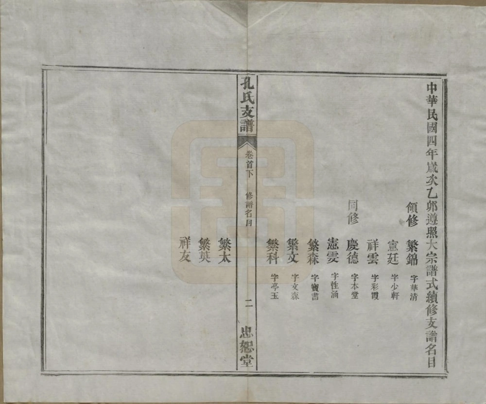 图片[7]-安徽合肥肥南孔氏支谱（忠恕堂）电子版PDF下载-中华家谱网