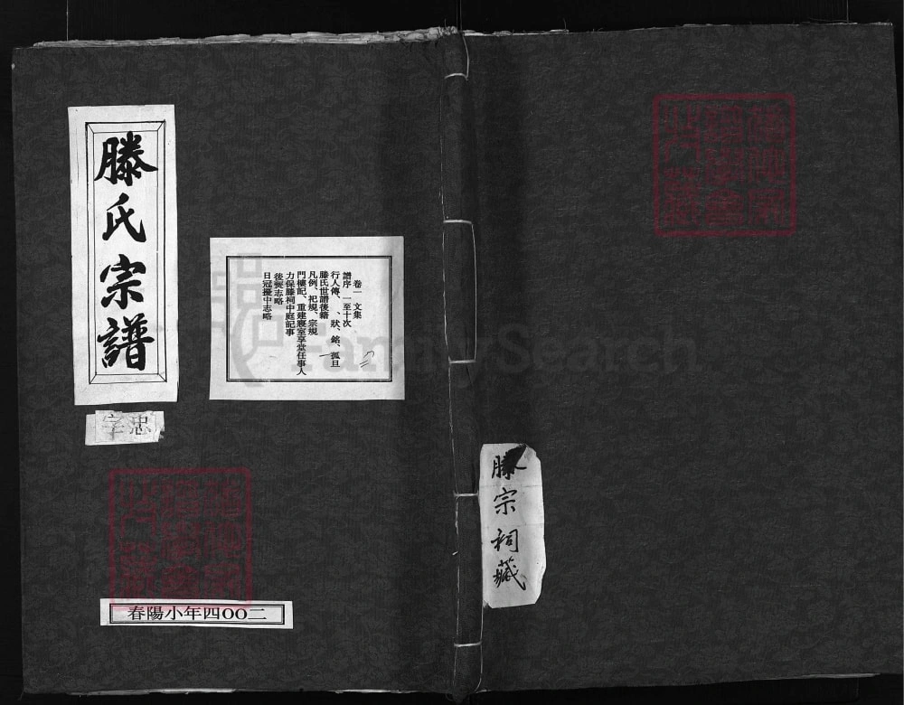 图片[1]-浙江兰溪灵泉大塘滕氏宗谱（锡类堂）电子版PDF下载-中华家谱网