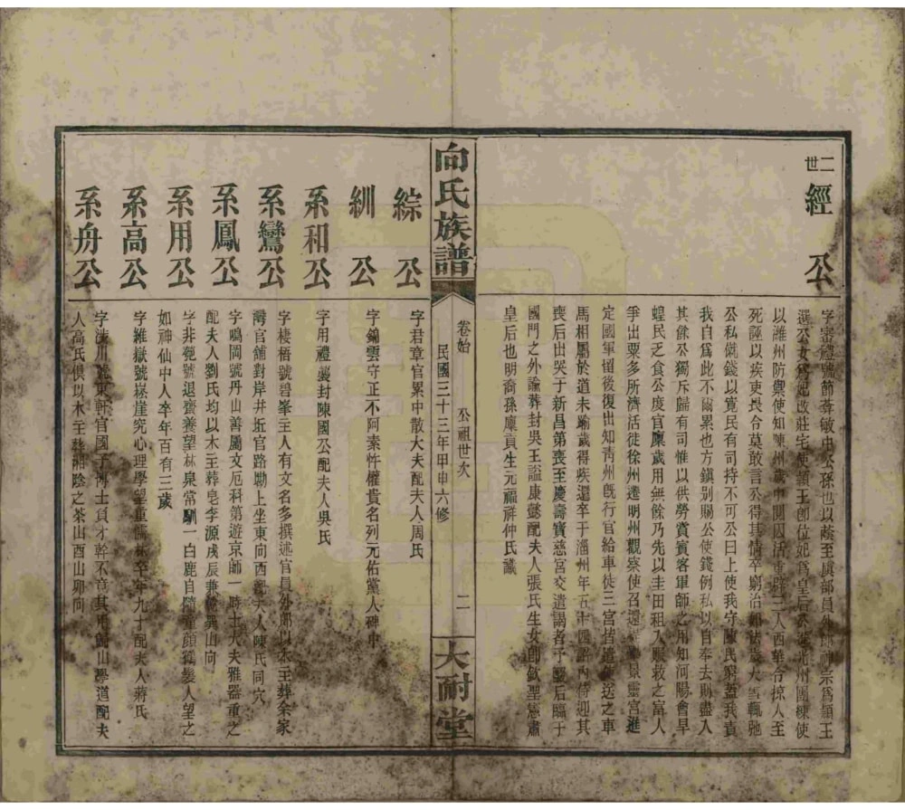 图片[4]-湖南岳阳向氏族谱（大耐堂）电子版PDF下载-中华家谱网