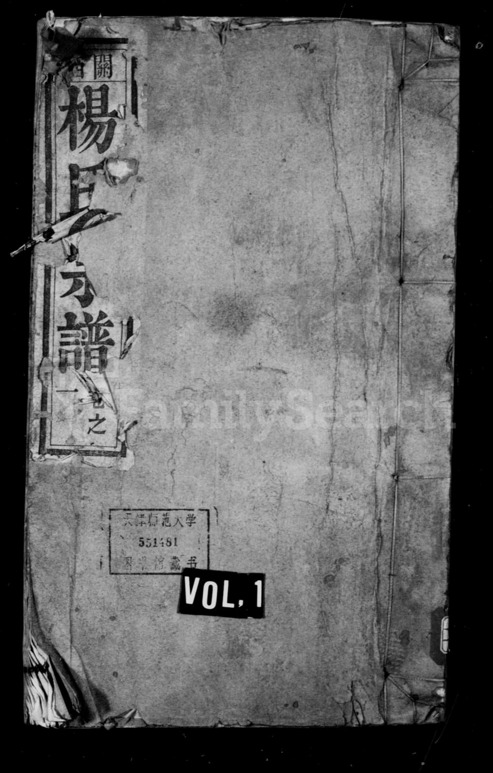 图片[1]-安徽芜湖南陵县关西杨氏宗谱（叙伦堂）电子版PDF下载-中华家谱网