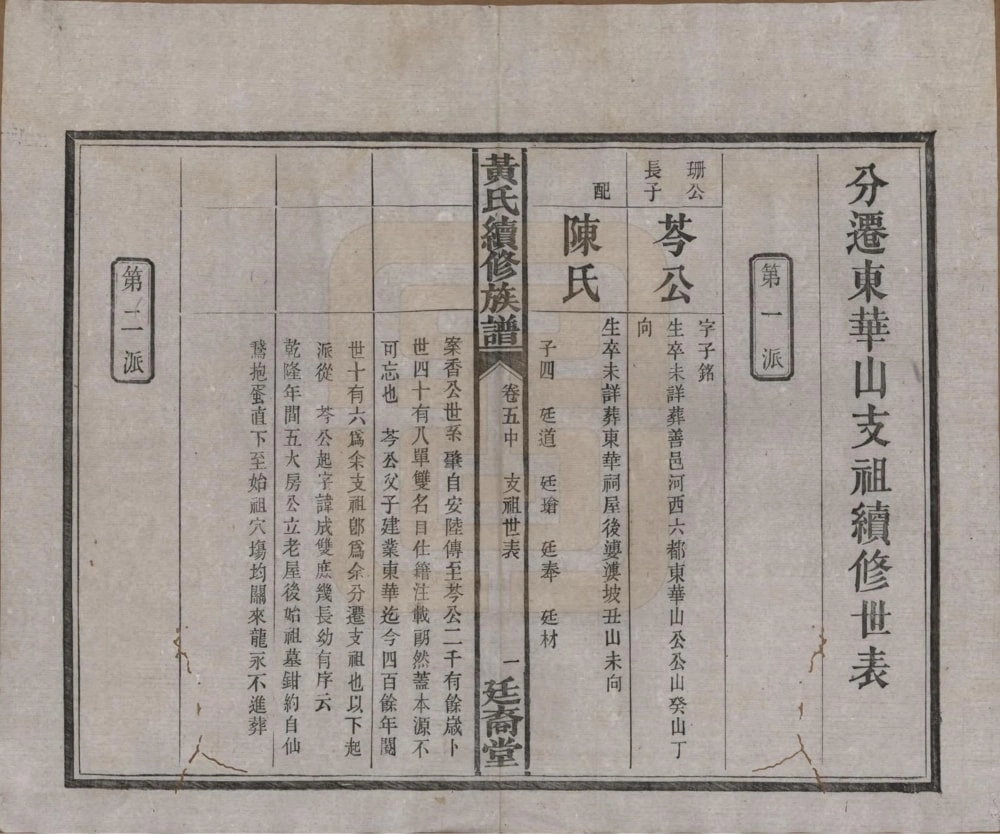 图片[7]-湖南长沙黄氏续修族谱（廷裔堂）电子版PDF下载-中华家谱网