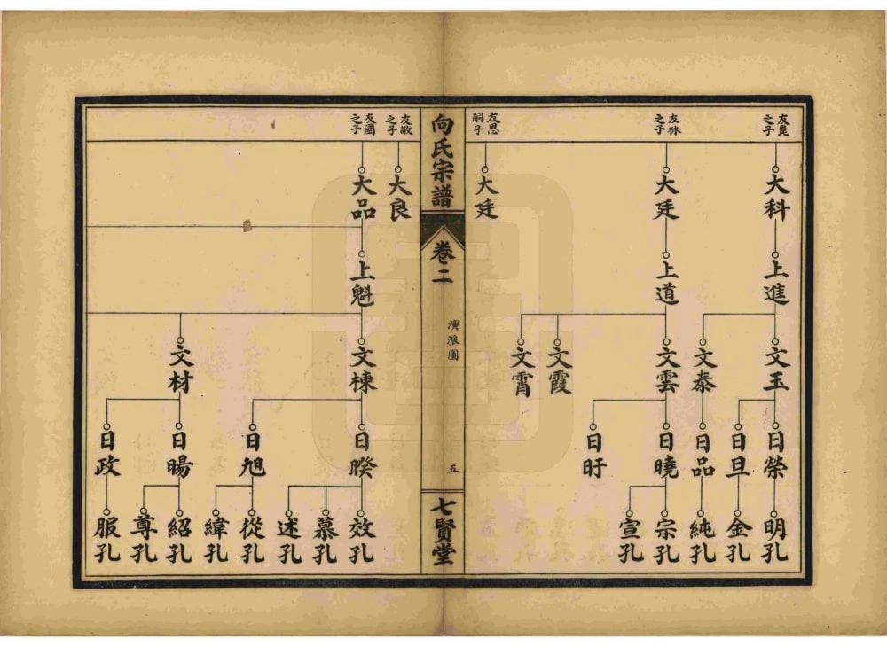 图片[8]-湖北武汉武昌区向氏宗谱（七贤堂）电子版PDF下载-中华家谱网