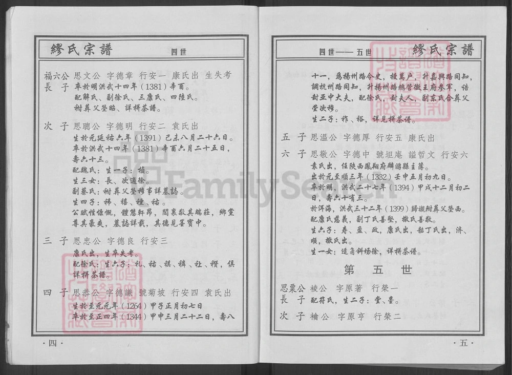 图片[5]-江苏如皋缪氏宗谱电子版PDF下载-中华家谱网