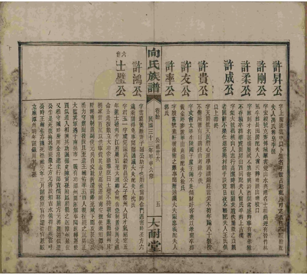 图片[7]-湖南岳阳向氏族谱（大耐堂）电子版PDF下载-中华家谱网