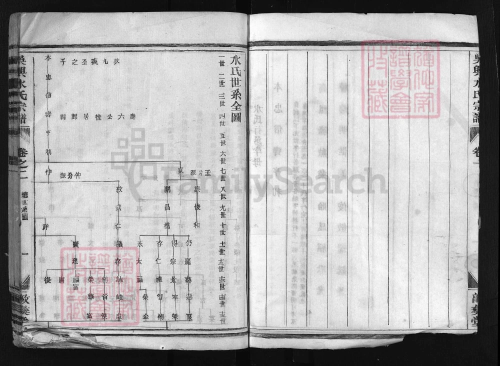 图片[1]-浙江兰溪水亭水氏宗谱（敦彝堂）电子版PDF下载-中华家谱网