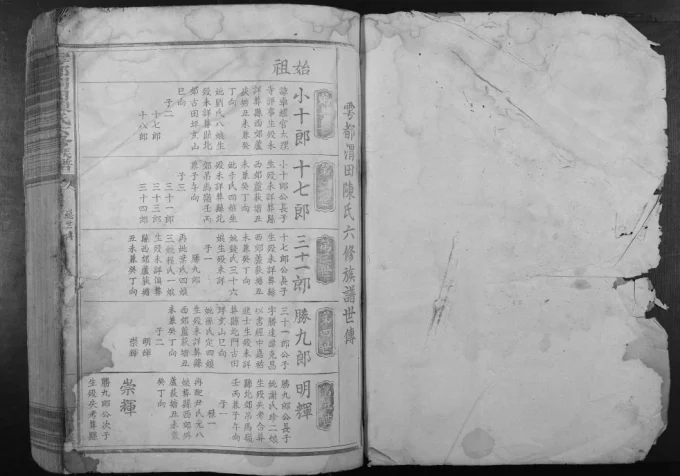 江西赣州于都渭田陈氏六修族谱电子版PDF下载-中华家谱网