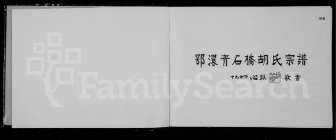 湖北孝感鄂澴青石桥胡氏宗谱（崇爱堂）电子版PDF下载-中华家谱网