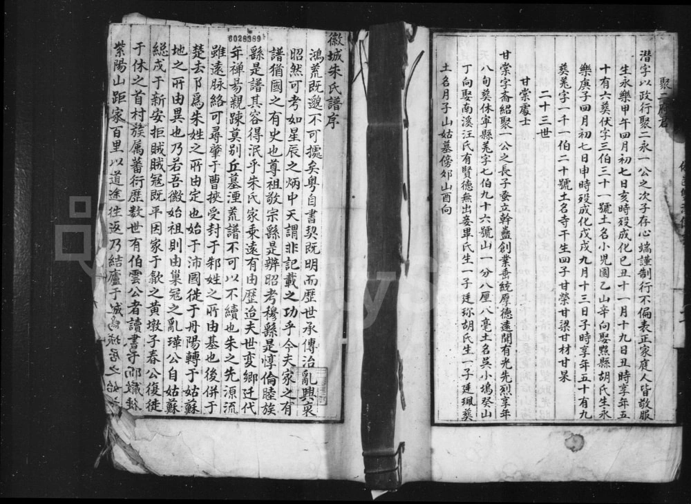 图片[1]-安徽黄山歙县徽城朱氏谱电子版PDF下载-中华家谱网