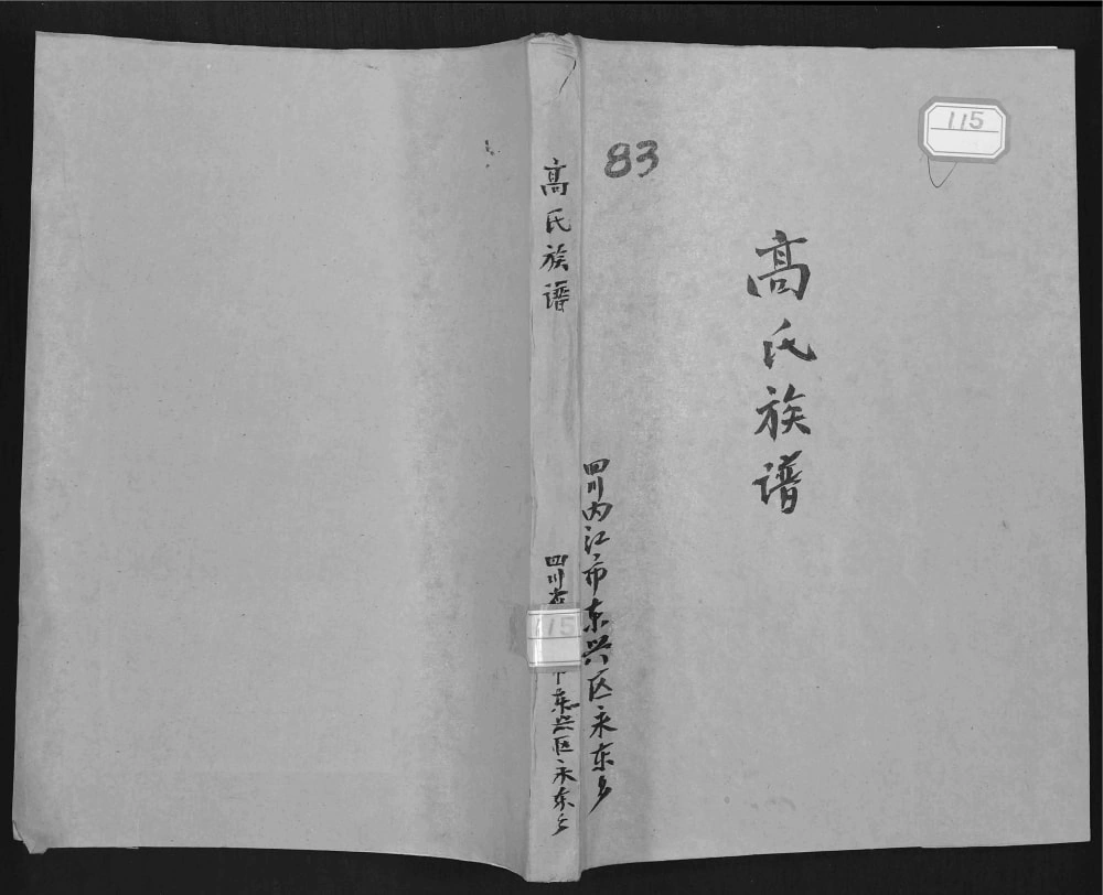 图片[1]-四川内江东兴区高氏族谱电子版PDF下载-中华家谱网