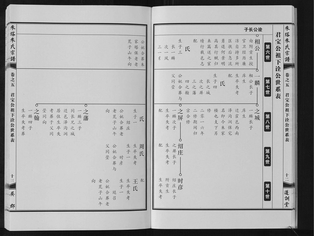 图片[6]-安徽六安霍邱朱塔朱氏宗谱（遵训堂）电子版PDF下载-中华家谱网