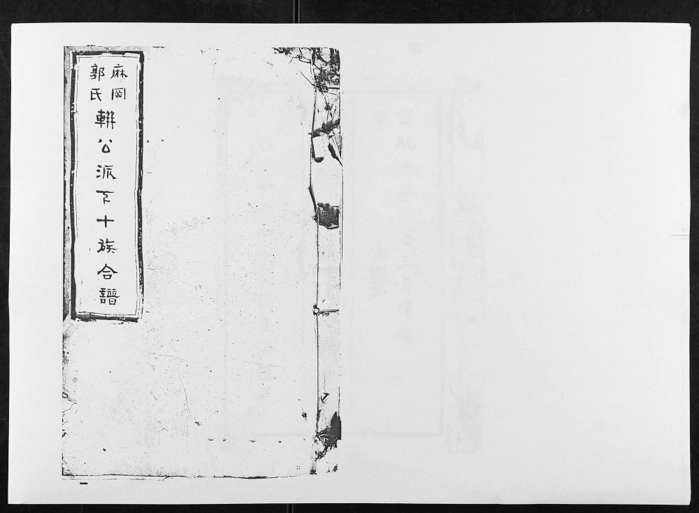 图片[1]-江西吉安麻冈郭氏軿公派下十族合谱电子版PDF下载-中华家谱网