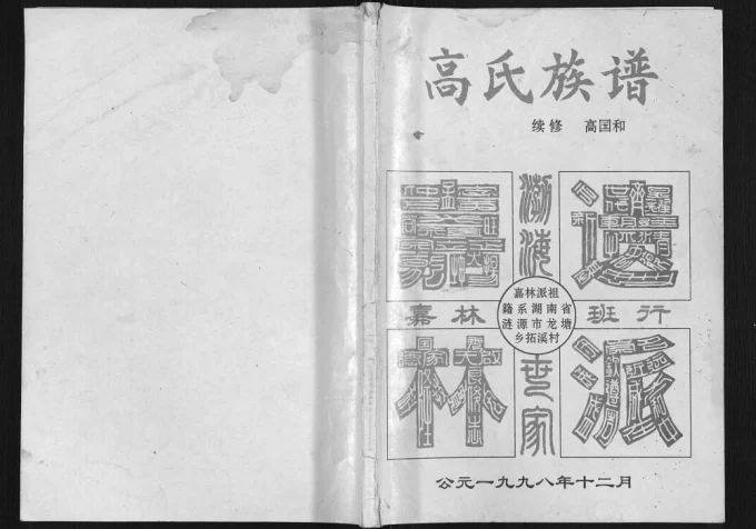 四川南充仪陇高氏族谱电子版PDF下载-中华家谱网