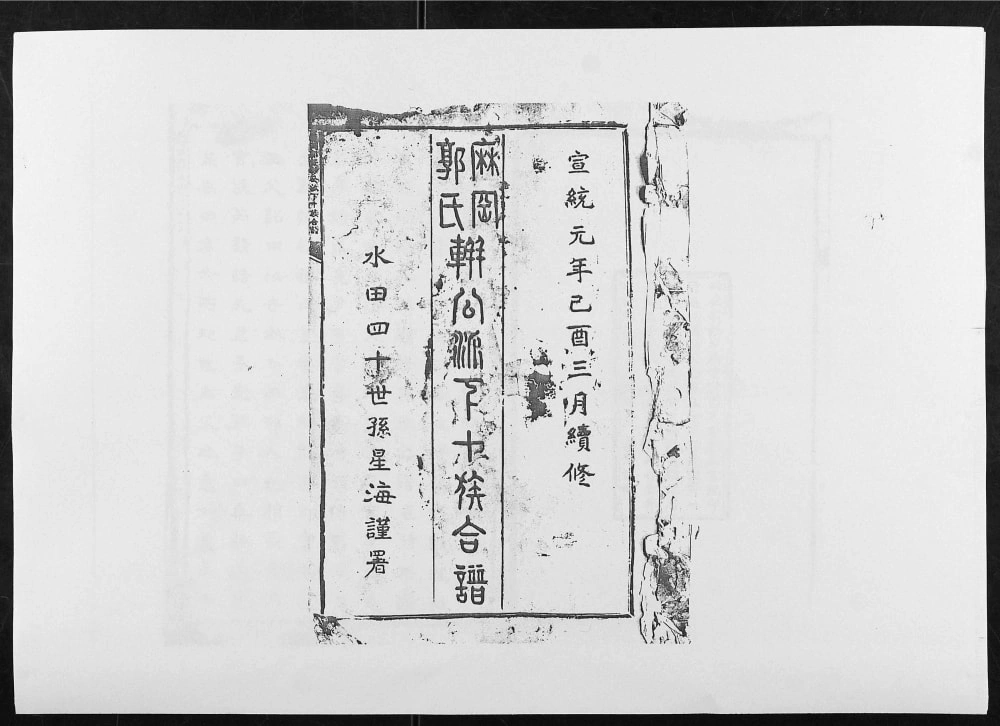 图片[2]-江西吉安麻冈郭氏軿公派下十族合谱电子版PDF下载-中华家谱网