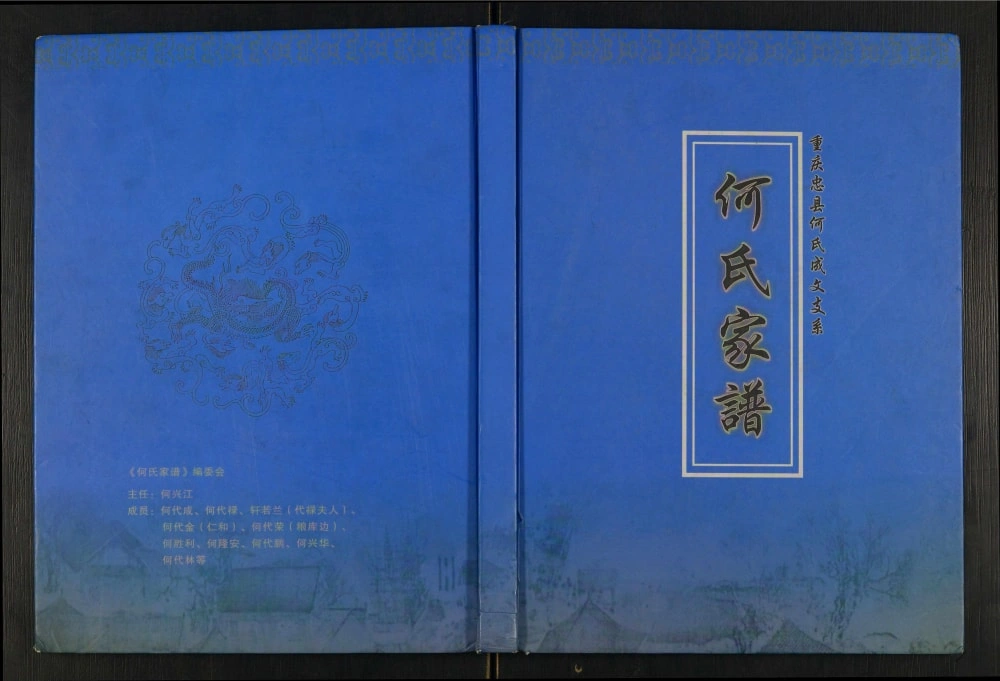 图片[1]-重庆忠县何氏家谱何氏成文支系电子版PDF下载-中华家谱网