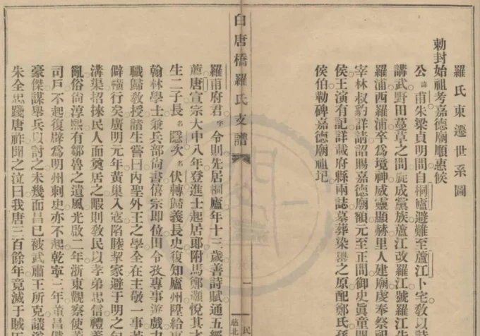 浙江慈溪慈北白唐桥罗氏支谱电子版PDF下载-中华家谱网