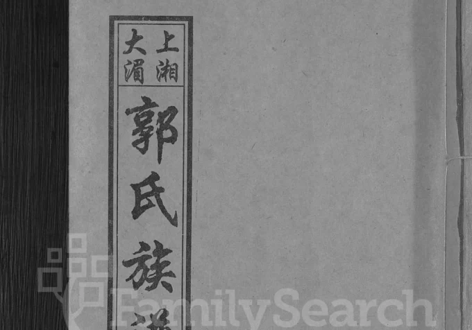 湖南娄底双峰县大湄郭氏族谱（汾阳堂）-中华家谱网