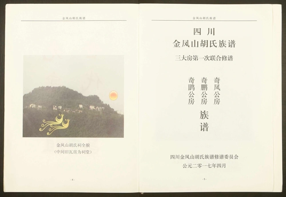 图片[1]-四川巴中平昌县金凤山胡氏族谱（安定堂）电子版PDF下载-中华家谱网