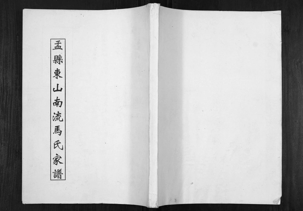 图片[1]-山西阳泉盂县东山南流马氏家谱电子版PDF下载-中华家谱网