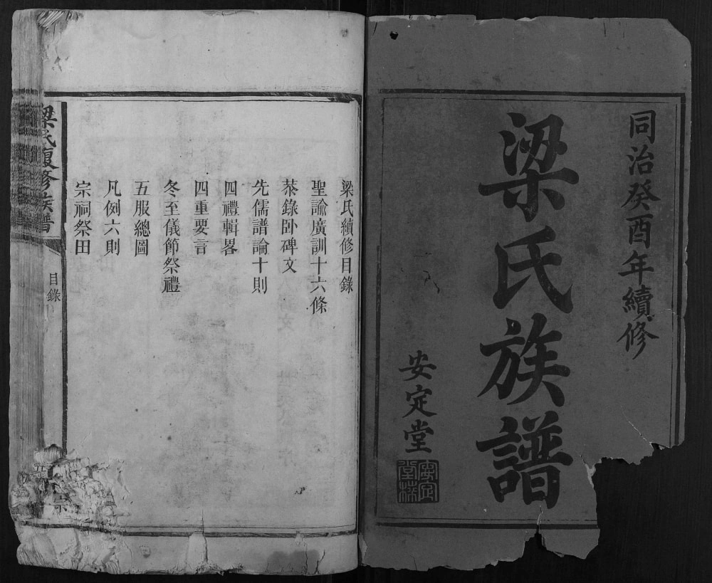 图片[2]-湖南益阳安化梁氏复修族谱（安定堂）电子版PDF下载-中华家谱网