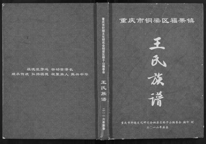 重庆铜梁区福果镇轿子山王氏族谱电子版PDF下载-中华家谱网