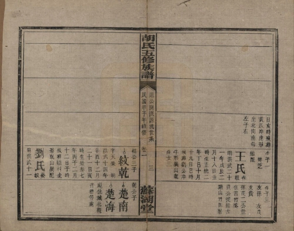 图片[8]-湖南衡阳胡氏五修族谱（苏湖堂）电子版PDF下载-中华家谱网