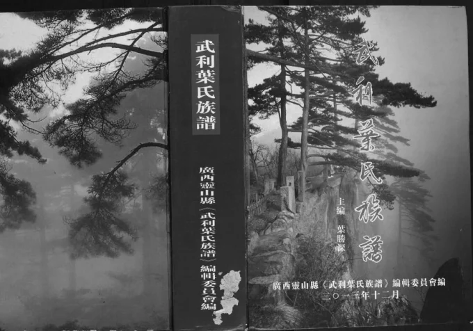 广西钦州灵山县武利叶氏族谱电子版PDF下载-中华家谱网