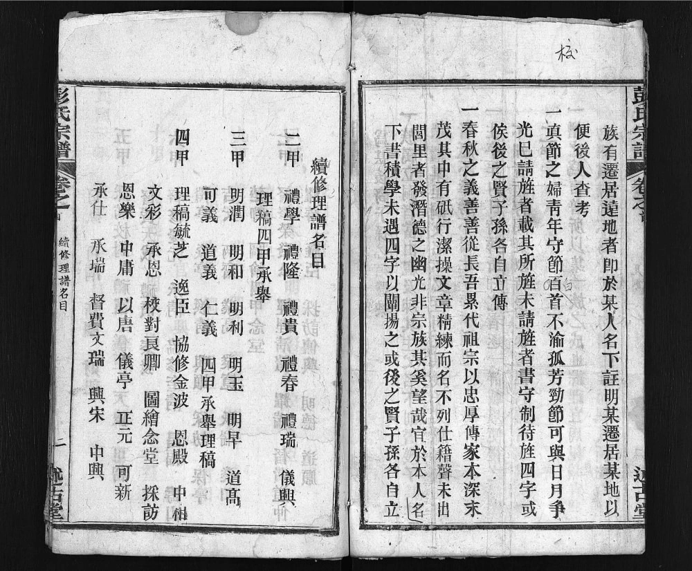 图片[2]-湖北黄冈彭氏四甲宗谱（述古堂）电子版PDF下载-中华家谱网