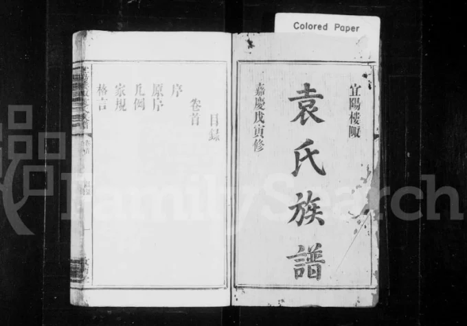 江西宜春宜阳楼陬袁氏族谱（汝南堂）电子版PDF下载-中华家谱网