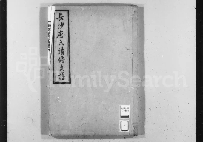 湖南长沙唐氏续修支谱(桐封堂)电子版PDF下载-中华家谱网