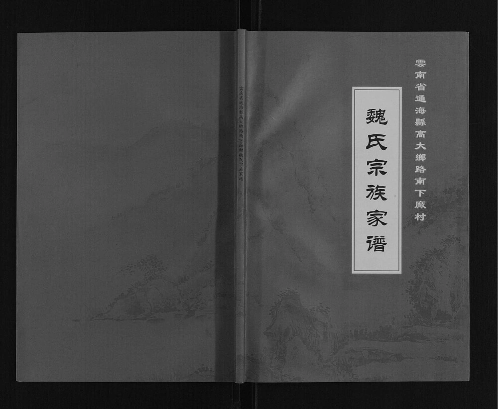 图片[1]-云南玉溪通海县高大乡路南下厂村魏氏宗族家谱电子版PDF下载-中华家谱网