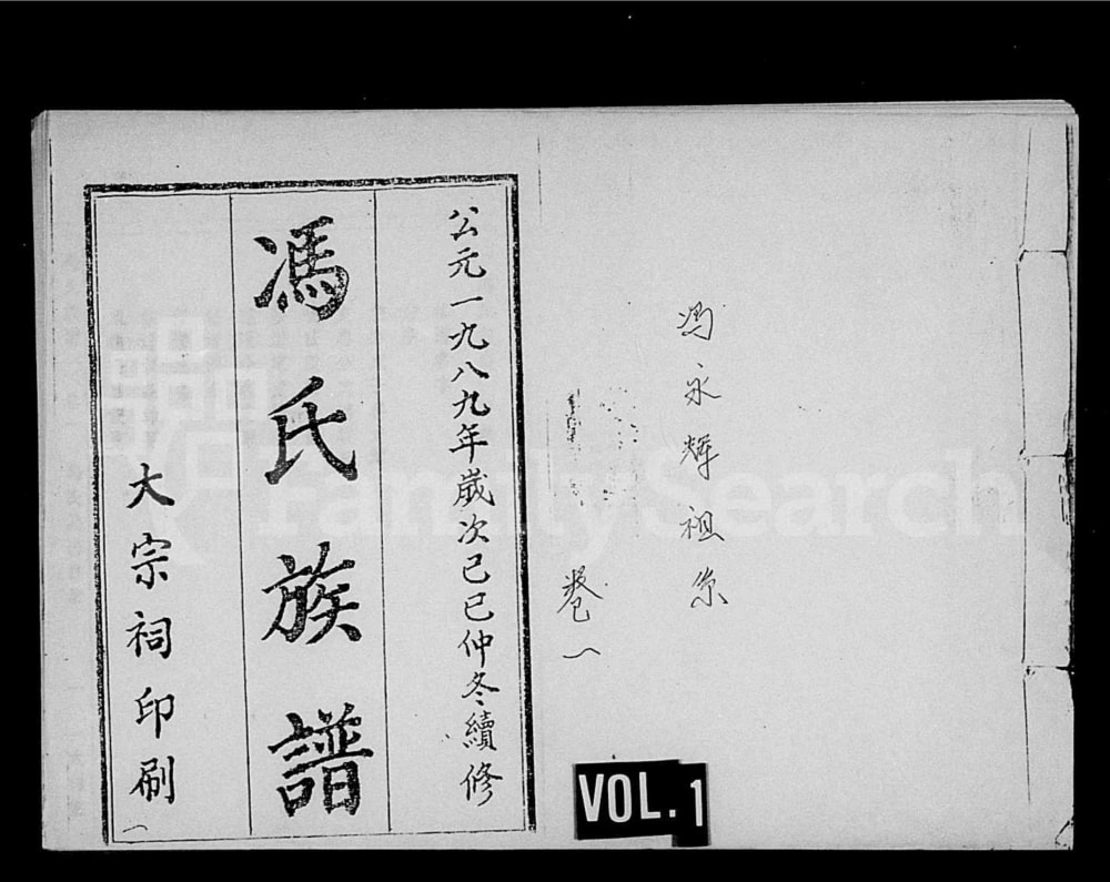 图片[1]-海南琼海冯氏族谱（大树堂）电子版PDF下载-中华家谱网