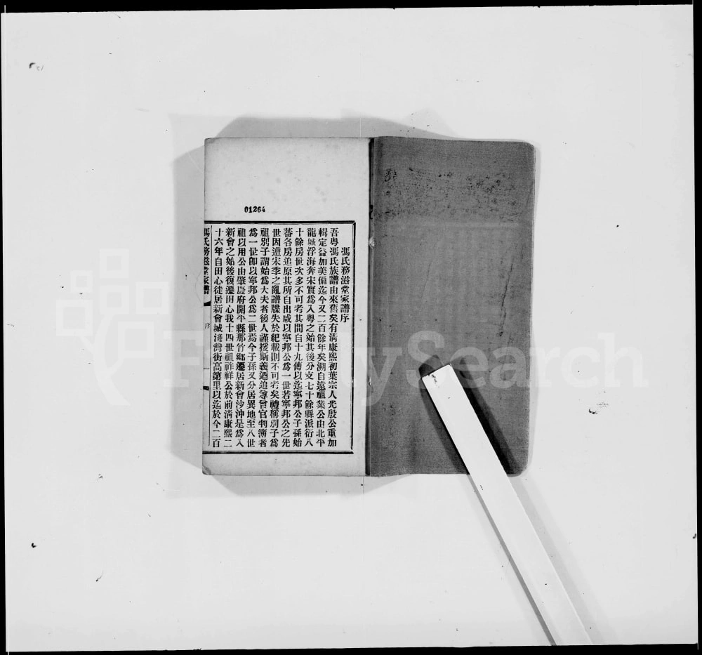 图片[1]-广东江门新会区冯氏家谱（务滋堂）电子版PDF下载-中华家谱网