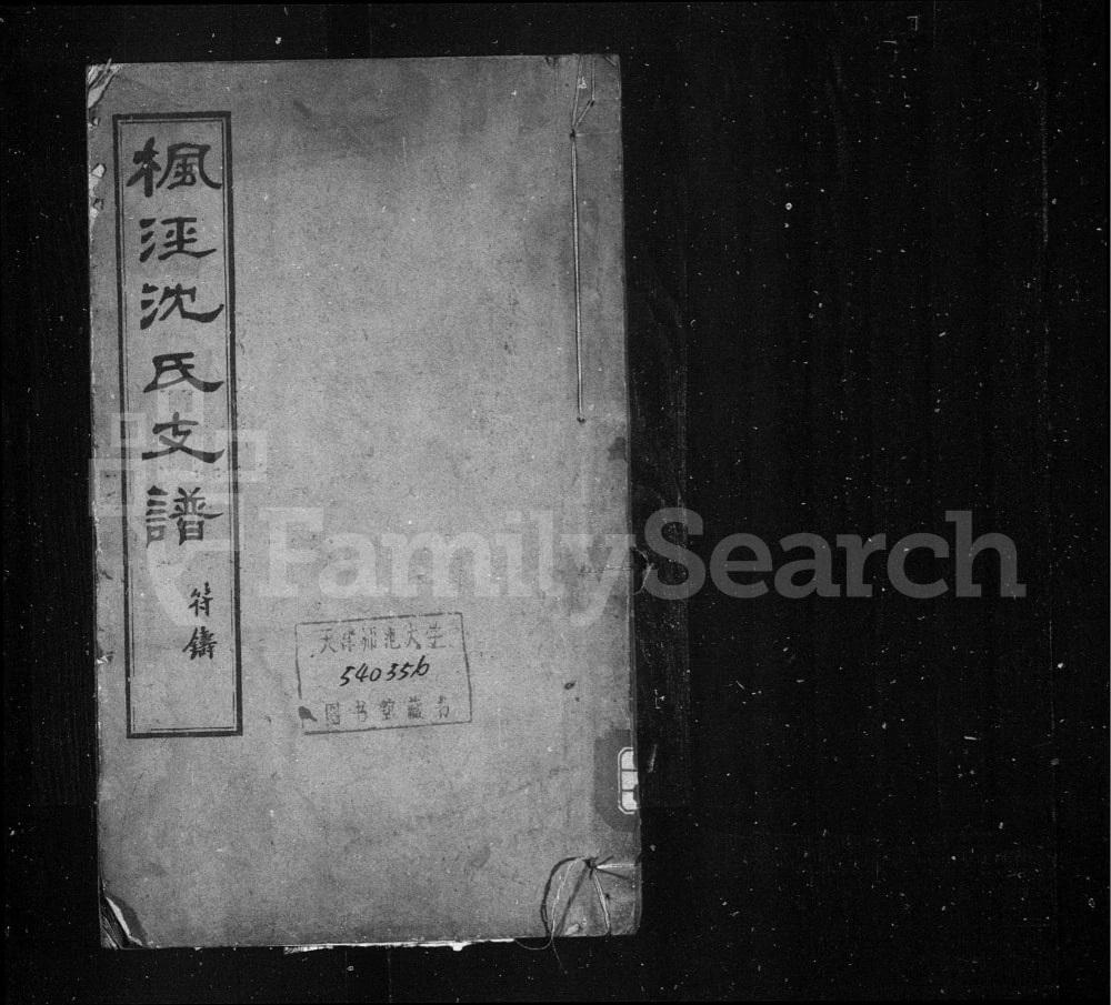 图片[1]-上海金山区枫泾沈氏支谱电子版PDF下载-中华家谱网