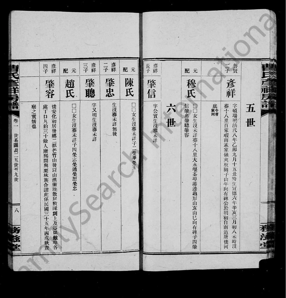 图片[5]-湖南益阳曹氏彦祥房五修谱（务滋堂）电子版PDF下载-中华家谱网