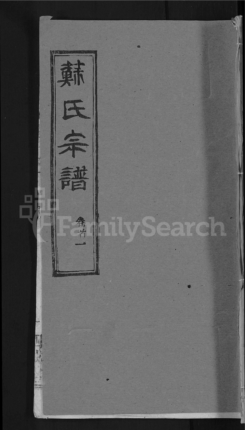 图片[1]-湖北黄冈苏氏宗谱（四戒堂）电子版PDF下载-中华家谱网