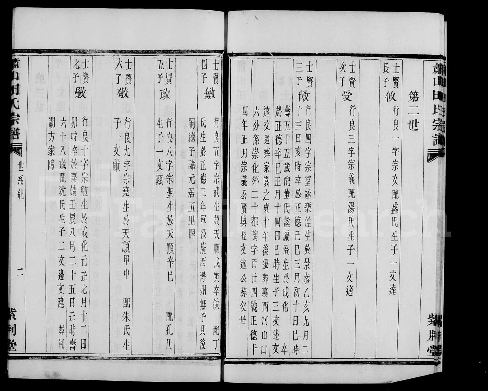 图片[5]-浙江杭州萧山道源田氏宗谱（紫荆堂）电子版PDF下载-中华家谱网