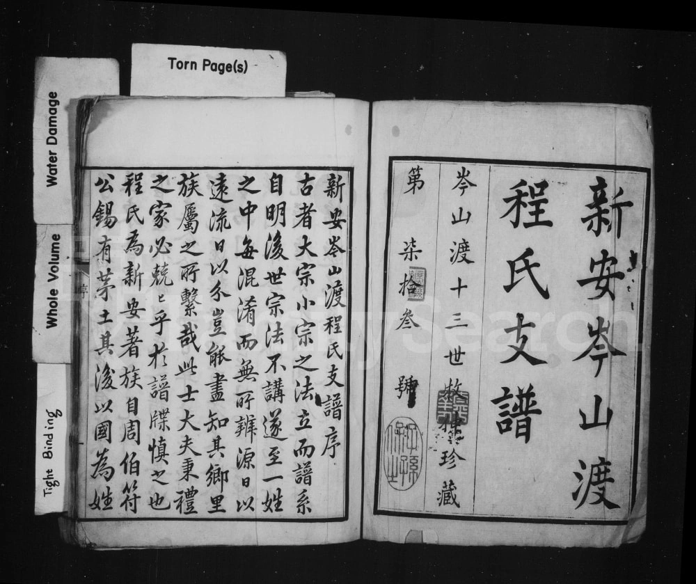 图片[2]-安徽黄山歙县新安岑山渡程氏支谱电子版PDF下载-中华家谱网