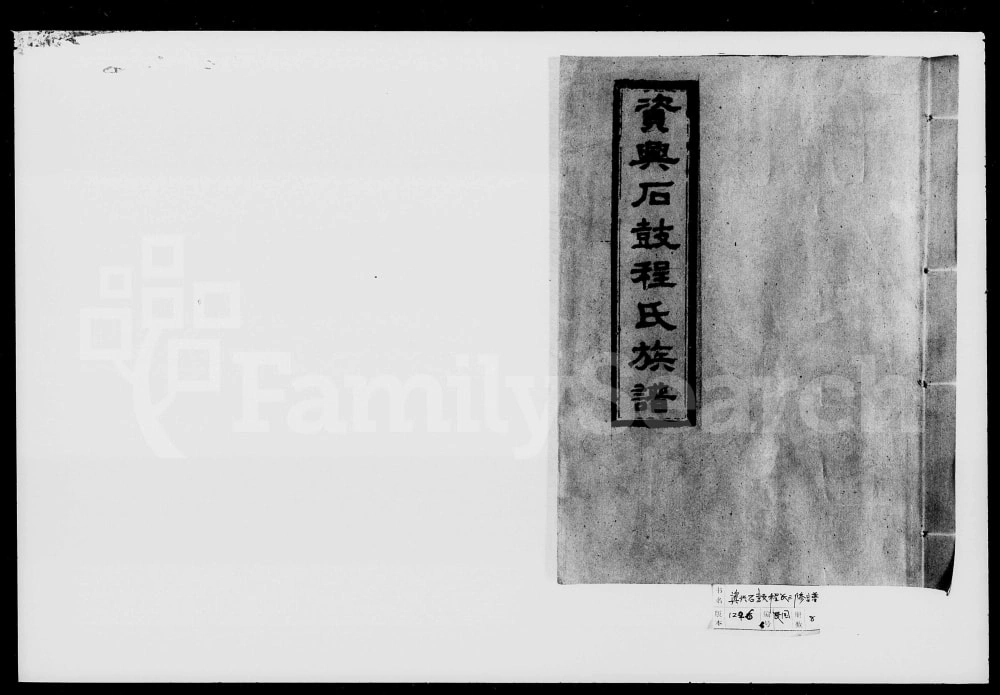 图片[1]-湖南资兴石鼓程氏三修族谱（伊川堂）电子版PDF下载-中华家谱网