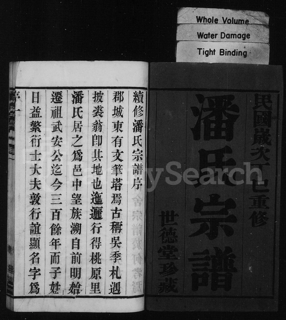 图片[2]-江苏常州毘陵桃原里潘氏宗谱（世德堂）电子版PDF下载-中华家谱网