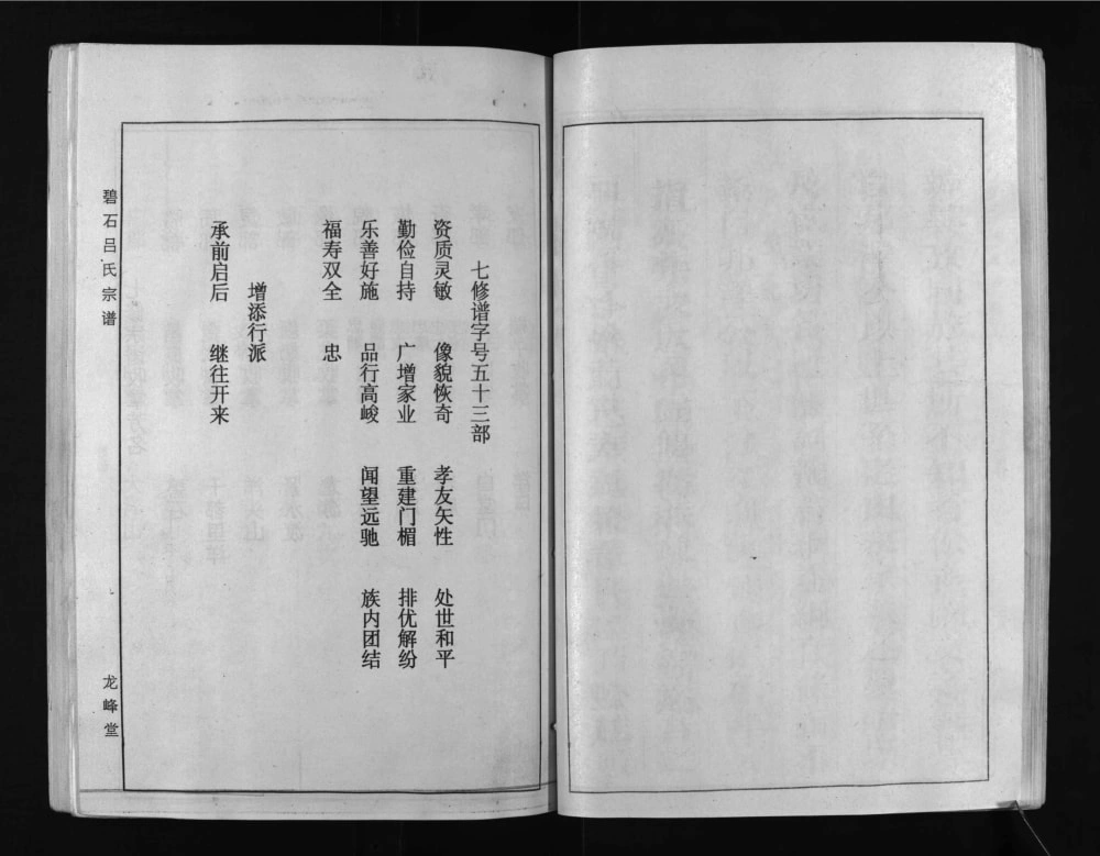 图片[3]-江西上饶广丰区碧石吕氏宗谱（龙峰堂）电子版PDF下载-中华家谱网