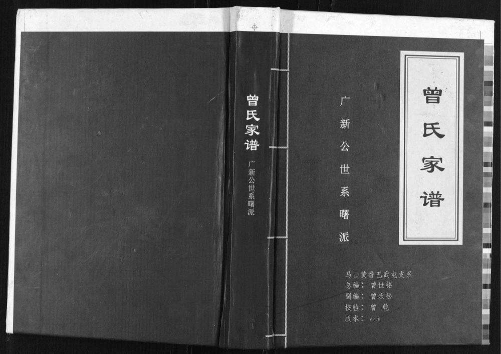 图片[1]-广西南宁马山县曾氏家谱广新公世系曙派电子版PDF下载-中华家谱网