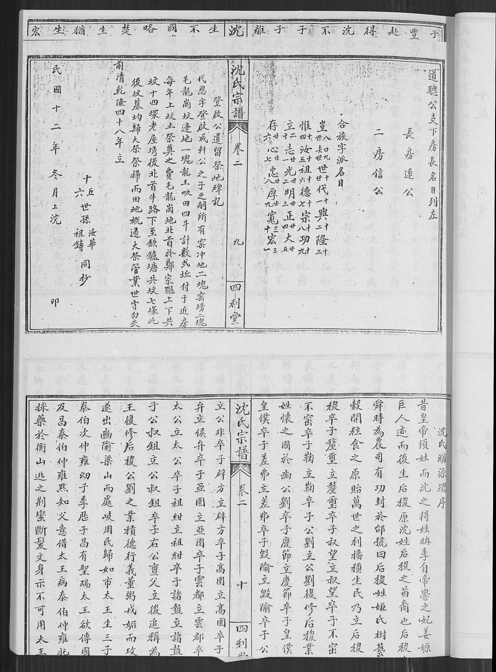 图片[3]-湖北孝感沈氏宗谱（四利堂）电子版PDF下载-中华家谱网